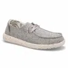 Hey Dude Women's Wendy Linen Slip On Shoes In Iron In Grey