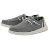 Hey Dude Women's Wendy Natural Slip-on Shoes In Indigo In Gray