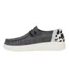 Hey Dude Women's Wendy Rise Animal Slip-on Shoes In Black/multi In Gray