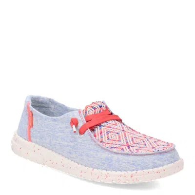 Hey Dude Women's Wendy Slip-on Shoes In Playa Fiesta Rojo In Multi