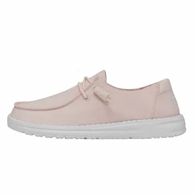 Hey Dude Women's Wendy Slub Canvas Shoes In Pink
