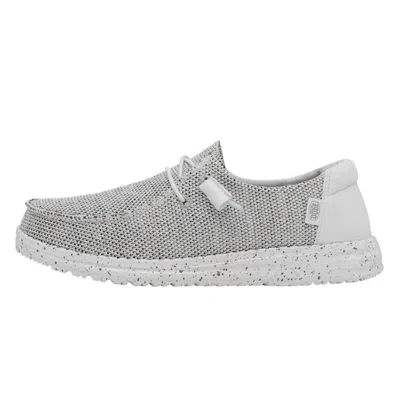 Hey Dude Women's Wendy Sox Shoe In Stone White In Gray