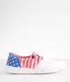 Hey Dude Women's Wendy Sox Tri America Shoe In Americana In Multi