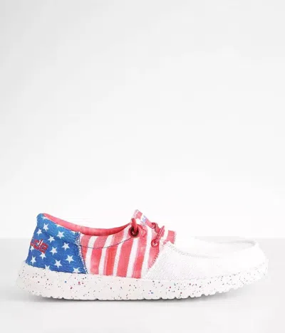 Hey Dude Women's Wendy Sox Tri America Shoe In Americana In Multi