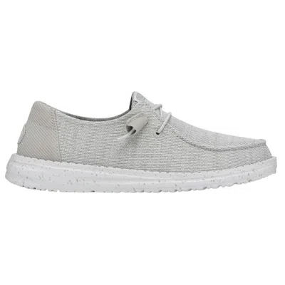 Hey Dude Women's Wendy Sport Mesh Casual Shoe In Grey In Gray