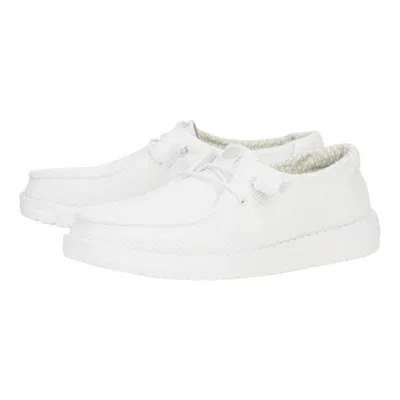 Hey Dude Women's Wendy Stretch Mesh Slip-on Shoe In White