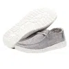 Hey Dude Women's Wendy Stretch Shoes In Iron In Gray