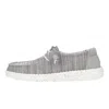 Hey Dude Women's Wendy Stretch Sox Slip On Shoes In Light Grey In Gray