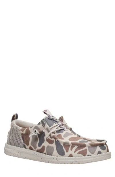 Hey Dude X Burlebo Wally Funk Deer Camo Slip-on In Neutral