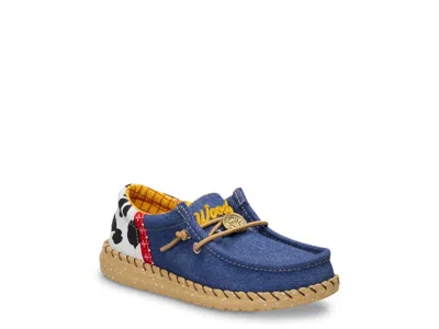 Hey Dude X Disney Toy Story Sheriff Woody Wally Funk Slipon Kids' In Multicolor