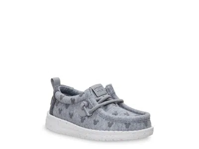Hey Dude X Disney Wally Mickey Slipon Kids' In Grey