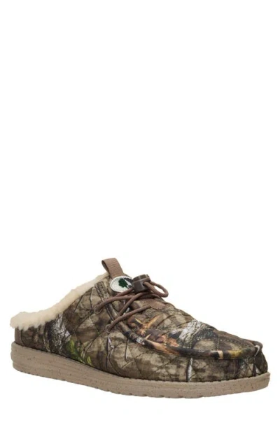 Hey Dude X Mossy Oak Wally Camp Slip-on Shoe In Camo