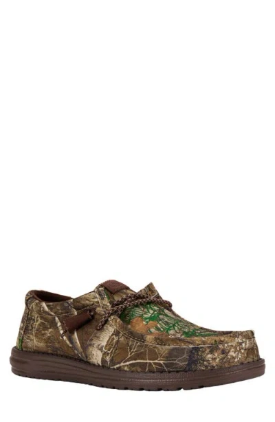 Hey Dude X Realtree Wally Edge Slip-on In Brown