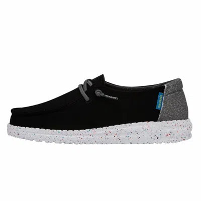 Hey Dude Kids' Youth Wendy Loafers In Disco Black