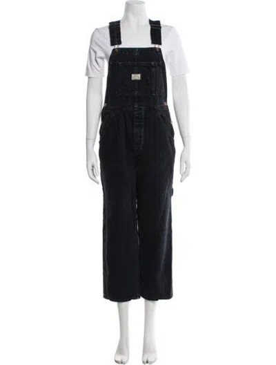 Pre-owned Hey Gang Crew Neck Overalls In Blue