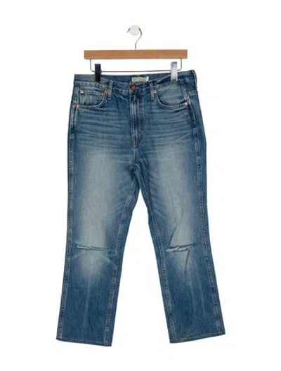 Pre-owned Hey Gang High-rise Straight Leg Jeans In Blue