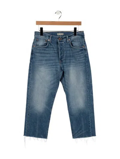 Pre-owned Hey Gang High-rise Straight Leg Jeans In Blue
