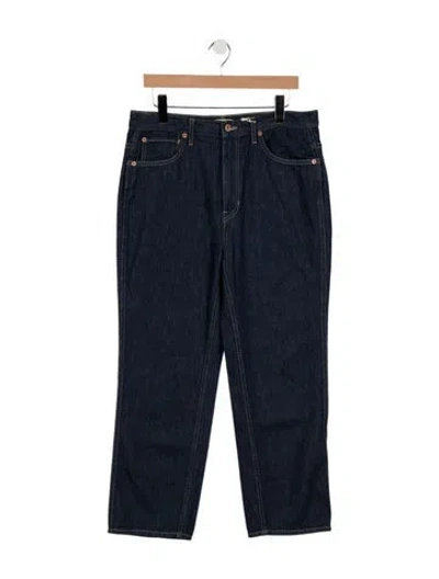 Pre-owned Hey Gang Mid-rise Straight Leg Jeans W/ Tags In Blue