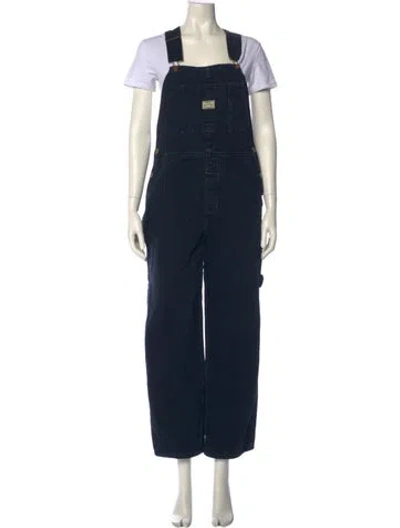 Pre-owned Hey Gang Square Neckline Jumpsuit In Blue