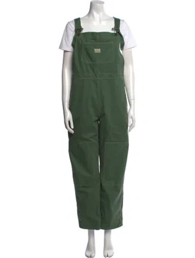 Pre-owned Hey Gang Square Neckline Jumpsuit W/ Tags In Green