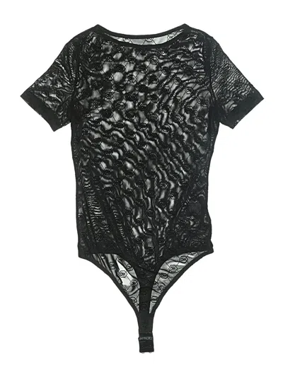 Pre-owned Hey Girl Bodysuit In Black