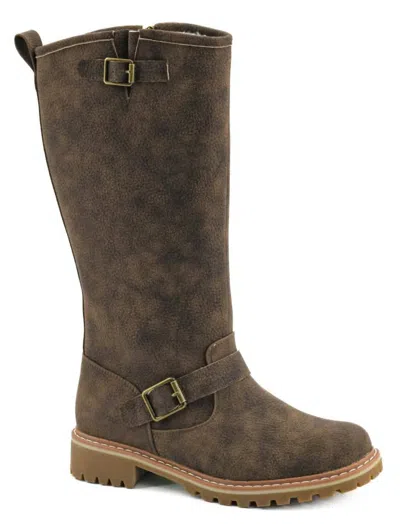 Hey Girl By Corkys Women's Carny Boots In Pebbled Brown