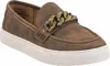 Hey Girl By Corkys Women's Chain Reaction Slip On Loafer In Pebbled Brown In Brown