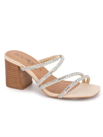 Hey Girl By Corkys Women's Clear Jewels Sandals In Silver
