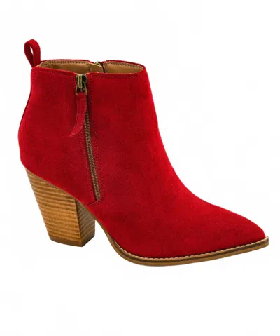 Hey Girl By Corkys Women's High Standards Ankle Booties In Red