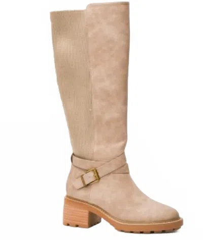 Hey Girl By Corkys Women's High There Boots In Taupe In Neutral