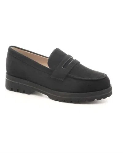 Hey Girl By Corkys Women's Inspo Suede Loafers In Black