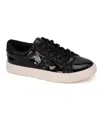 Hey Girl By Corkys Women's Super Nova Sneaker In Black Patent In Black