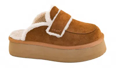 Hey Girl By Corkys Women's Veg Out Suede Platform Clog In Camel In Brown