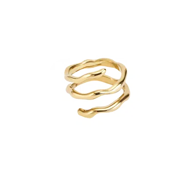 Hey Harper Dazzling 3 Ring In Gold