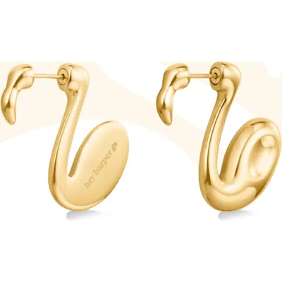Hey Harper Flamingo Earrings In Gold