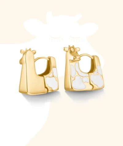 Hey Harper Moo Earrings In Gold