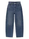 Hey Joanie Pleat Light Jean In Blue