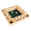 Hey Play Shut The Box Game-classic 10 Number Wooden Set With Dice Included-old Fashioned