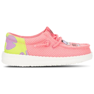 Heydude Kids' Boys   Wally Funk Spongebob Patrick In Pink/green
