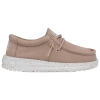 Heydude Boys   Wally Slub Canvas In White/tan