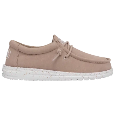 Heydude Kids' Boys Preschool   Wally Slub Canvas In White/tan