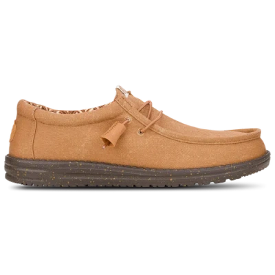 Heydude Mens  Wally Stretch Canvas In Brown