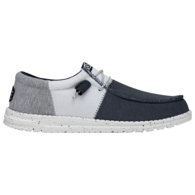 Heydude Mens  Wally Tri Varsity In Blue/grey/navy