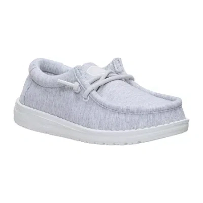 Heydude Wally Stretch Jersey Youth Boys Round Closed Toe Slip-on Shoe In Multi
