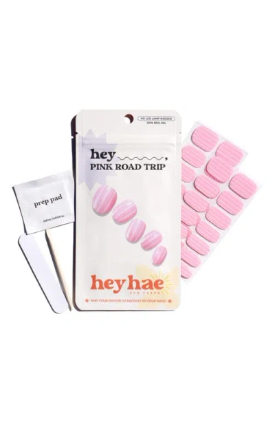 Heyhae Hey, Pink Road Trip Sun-cured Gel Nail Strips In Multi