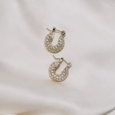 Heymaeve Snowdrop Small Hoops In Gold