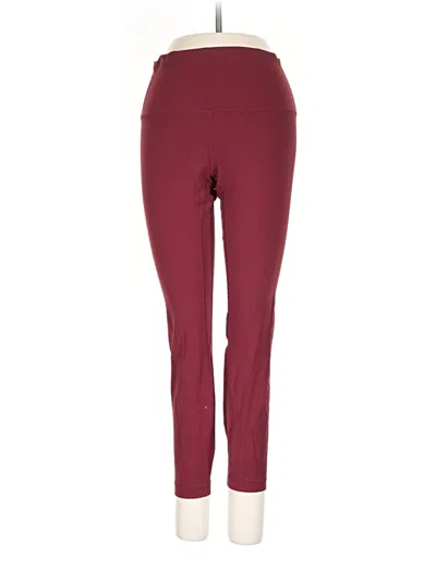 Pre-owned Heynuts Active Pants In Burgundy