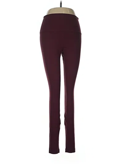 Pre-owned Heynuts Active Pants In Burgundy