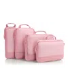 Heys 4 Piece Compression Packing Cube Set In Pink