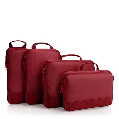 Heys 4 Piece Compression Packing Cube Set In Red